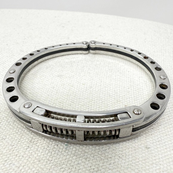 Other - Industrial Bangle Bracelet Spring Design Double Opening Stainless Steel
